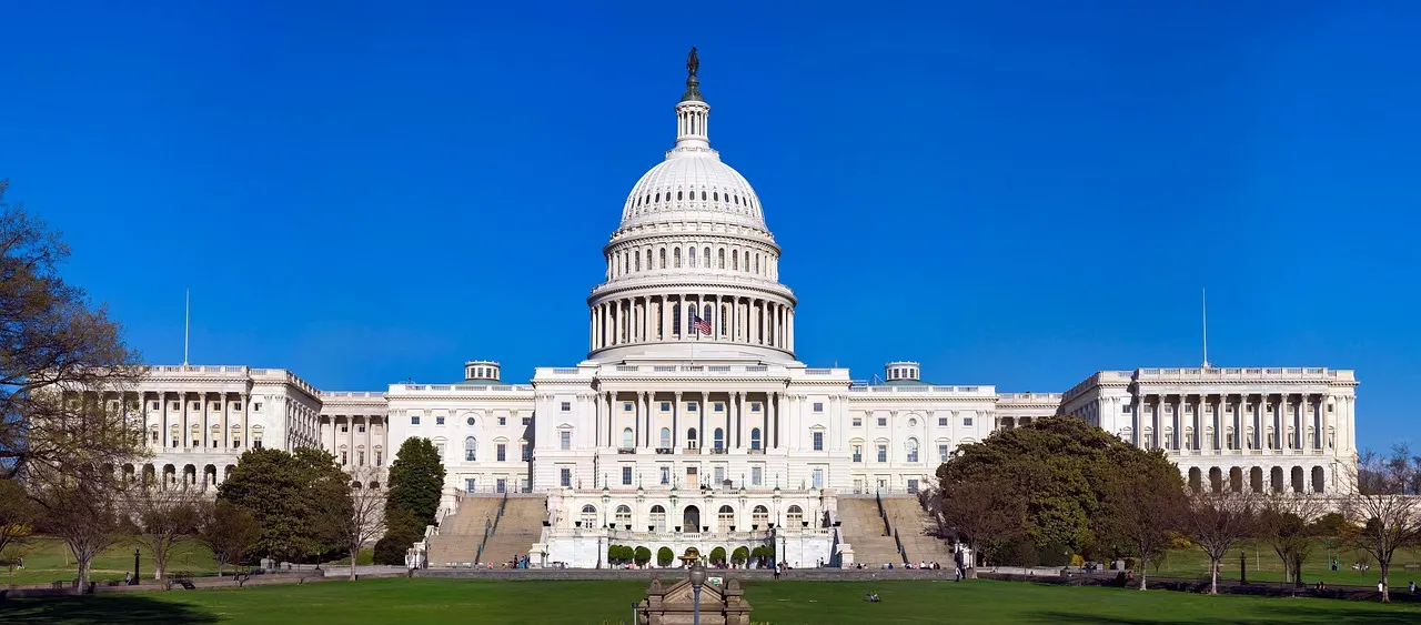 The United States Capitol building where AI export control legislation is debated