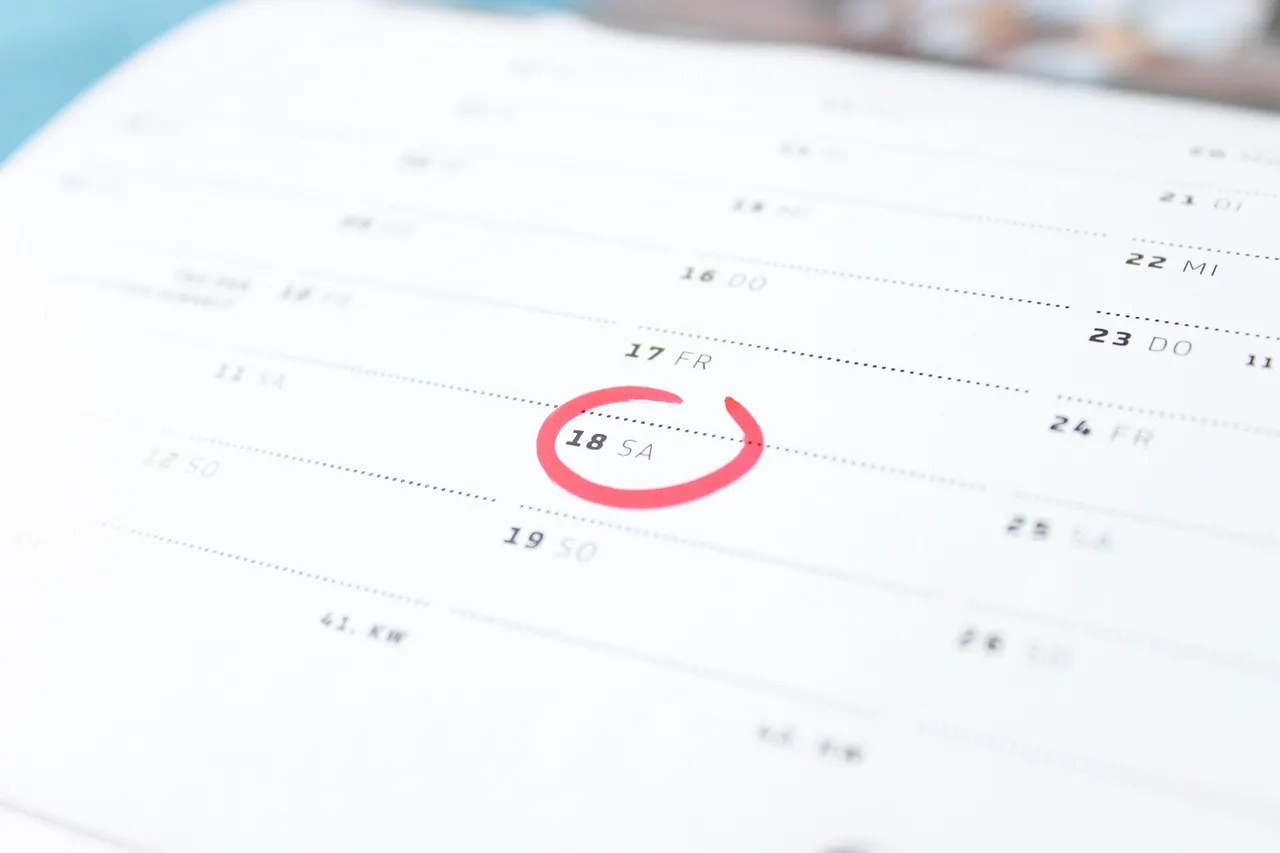 best time to start a new habit circled on the calendar with running shoes ready