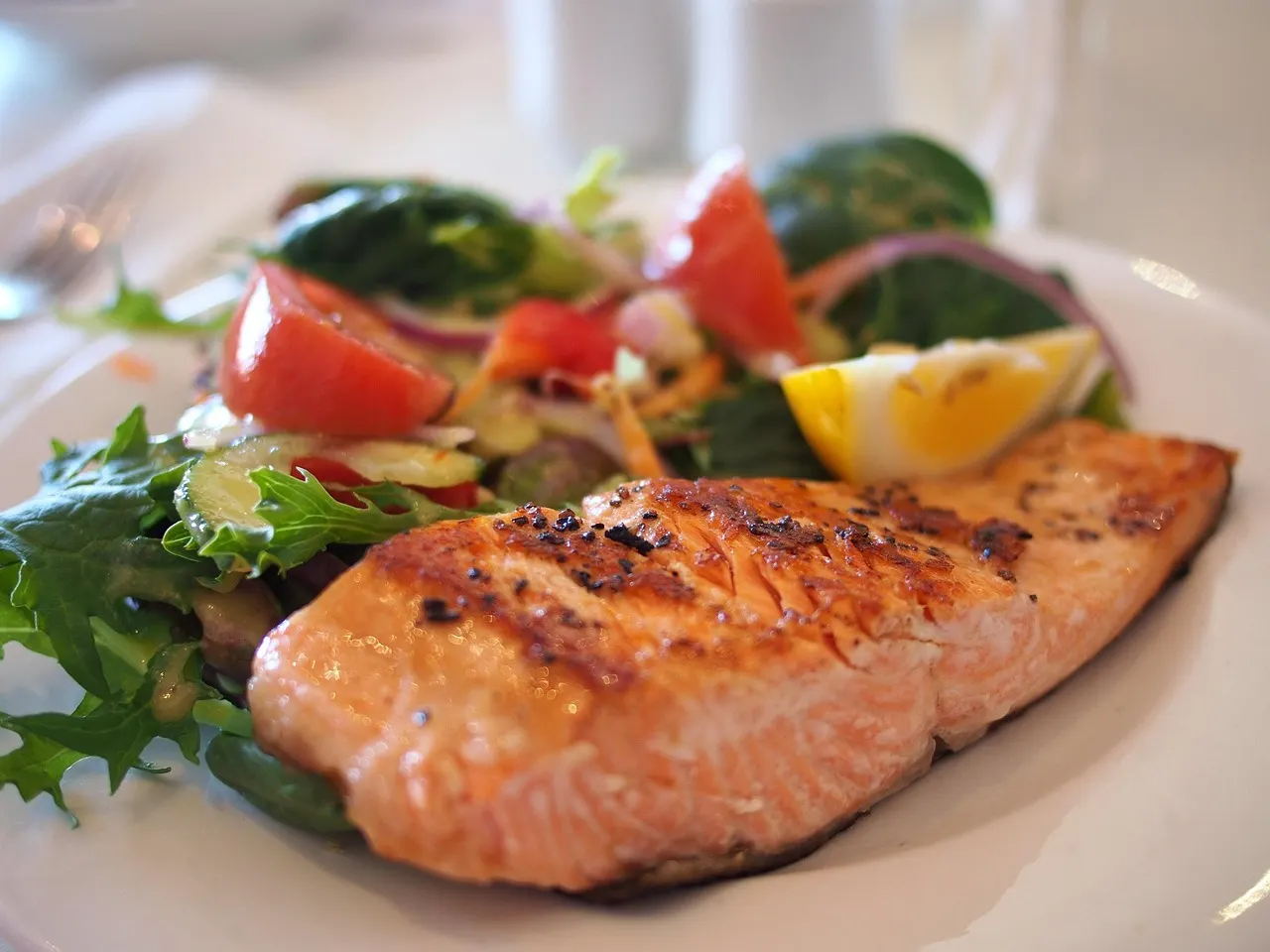 high protein foods for older adults arranged on a plate
