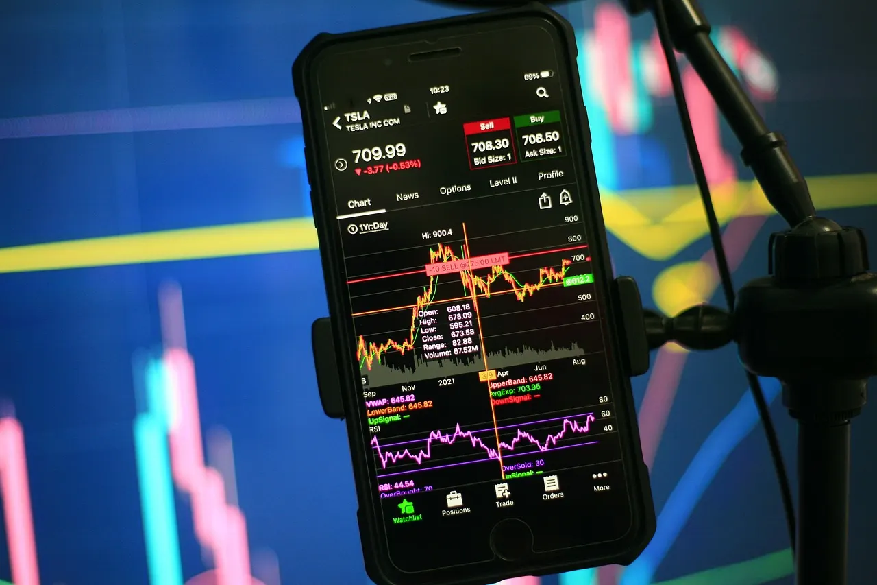 Investor analyzing a diversified portfolio with energy stocks, bonds, and defensive sectors on a financial dashboard