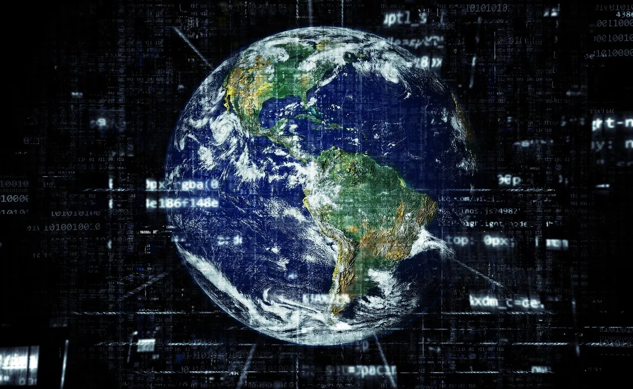 Global cloud data centers connected by glowing network lines