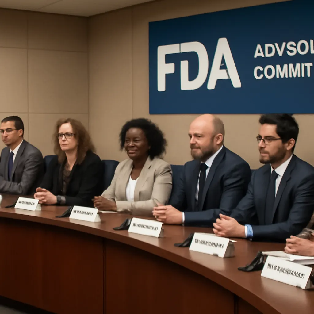 FDA advisory committee meeting in progress